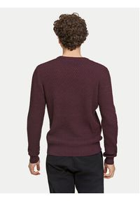 Lindbergh Sweter 30-804052 Brązowy Relaxed Fit. Kolor: fioletowy. Materiał: bawełna #5