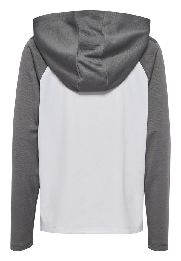 Kurtka dziecięca z kapturem Hummel Lead 2.0. Typ kołnierza: kaptur. Kolor: biały