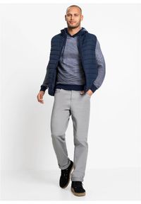 bonprix - Kamizelka pikowana. Typ kołnierza: kołnierzyk stójkowy. Kolor: niebieski. Materiał: tkanina. Wzór: gładki #2