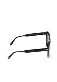 Tom Ford - TOM FORD - Czarne okulary przeciwsłoneczne Maxine. Kształt: okrągłe. Kolor: czarny