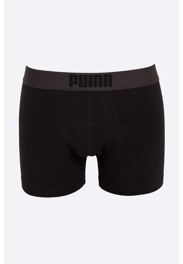 Puma - Bokserki (2-pack). Kolor: czarny