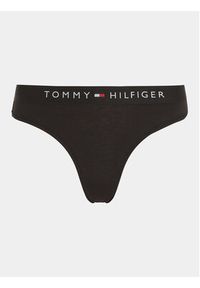 TOMMY HILFIGER - Tommy Hilfiger Stringi UW0UW04146 Czarny. Kolor: czarny. Materiał: bawełna #4