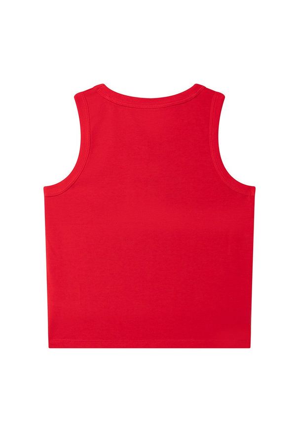 Michael Kors top dziecięcy kolor czerwony. Okazja: na co dzień. Kolor: czerwony. Materiał: dzianina. Styl: casual