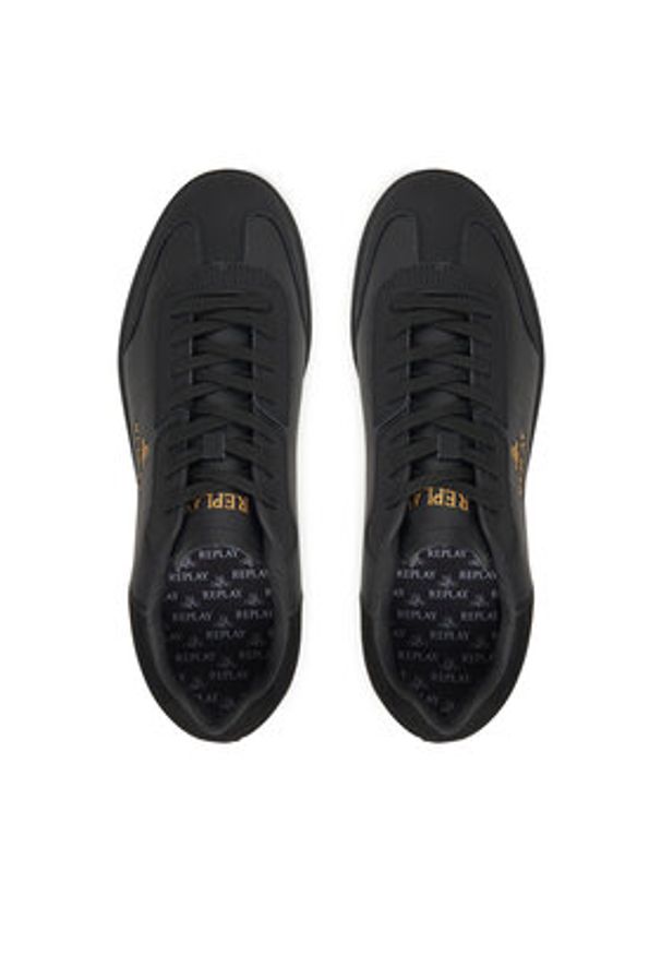 Replay - REPLAY Sneakersy GMSD7 .000.C0005L Czarny. Kolor: czarny. Materiał: skóra