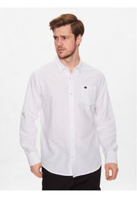 Brave Soul Koszula MSH-69POMPEIIC Biały Regular Fit. Kolor: biały. Materiał: bawełna #1
