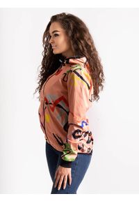 UNUO - Damska kurtka softshellowa bez ocieplenia elastyczna Basic, morelowy, Fantazie. Kolor: pomarańczowy. Materiał: softshell. Sezon: lato, jesień, wiosna
