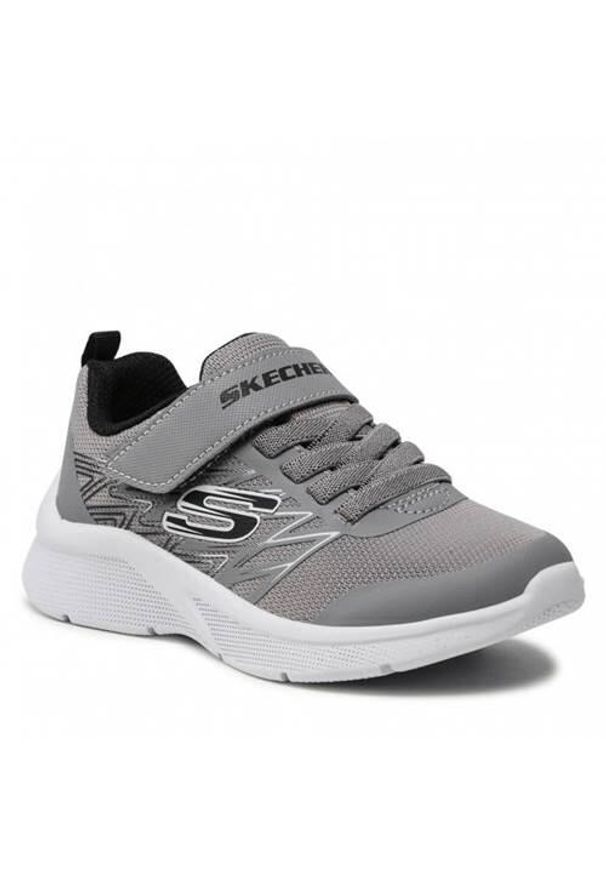 skechers - Buty do chodzenia dla dzieci Skechers 403770LGYBK. Zapięcie: rzepy. Kolor: szary. Materiał: syntetyk, materiał. Szerokość cholewki: normalna. Model: Skechers Sport. Sport: turystyka piesza