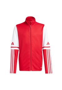 Adidas - Bluza dla dzieci adidas Squadra 25 Training. Kolor: czerwony, biały, wielokolorowy. Materiał: poliester. Sport: fitness #1