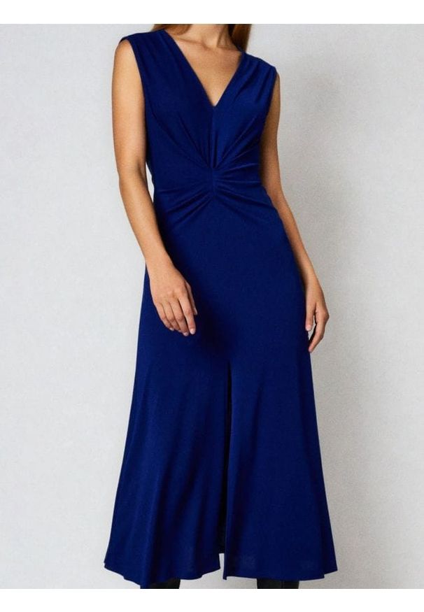 Sinsay - Sukienka maxi - niebieski. Kolor: niebieski. Długość: maxi