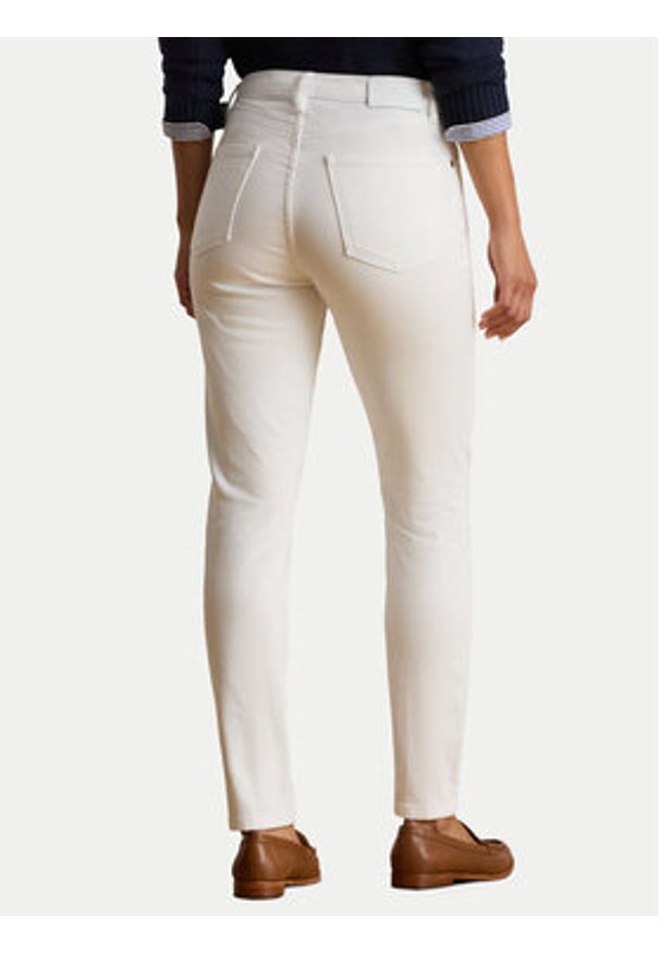 Lauren Ralph Lauren - LAUREN RALPH LAUREN Jeansy 200926078001 Biały Skinny Fit. Kolor: biały