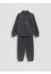 Reserved - Bawełniany komplet - ciemnoszary. Kolor: szary. Materiał: bawełna #1