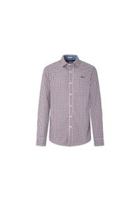 Koszula Pepe Jeans Fleetwood. Kolor: niebieski, biały, wielokolorowy. Wzór: haft. Styl: elegancki