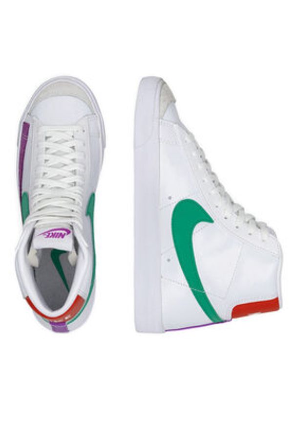 Nike Trampki CZ1055-123-W Biały. Kolor: biały. Materiał: skóra