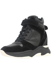 Guess - GUESS ORLANDO Czarny. Kolor: czarny. Materiał: tkanina. Styl: sportowy