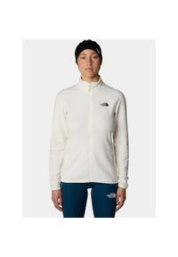 Sweter damski The North Face W 100 Glacier Fz. Kolor: biały. Materiał: polar. Sport: turystyka piesza #1