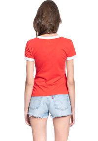Wrangler - DAMSKI T-SHIRT WRANGLER SS RINGER TEE BITTERSWEET RED W7Z3EVXBO 112132167 #4