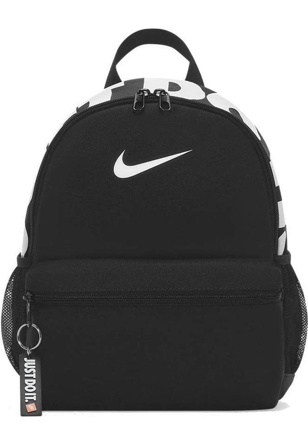 Nike Plecak NIKE Mini Brasilia Just Do It Czarny Szkolny 11L. Kolor: czarny