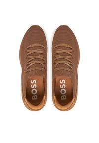 BOSS Sneakersy C TTNM 50542130 Brązowy. Kolor: brązowy. Materiał: materiał