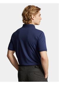 Polo Ralph Lauren Polo 710704319033 Granatowy Custom Slim Fit. Typ kołnierza: polo. Kolor: niebieski. Materiał: bawełna #4