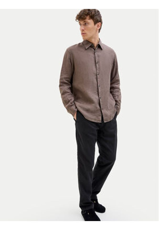 Jack & Jones Spodnie materiałowe Kane 12274977 Czarny Relaxed Fit. Kolor: czarny. Materiał: bawełna