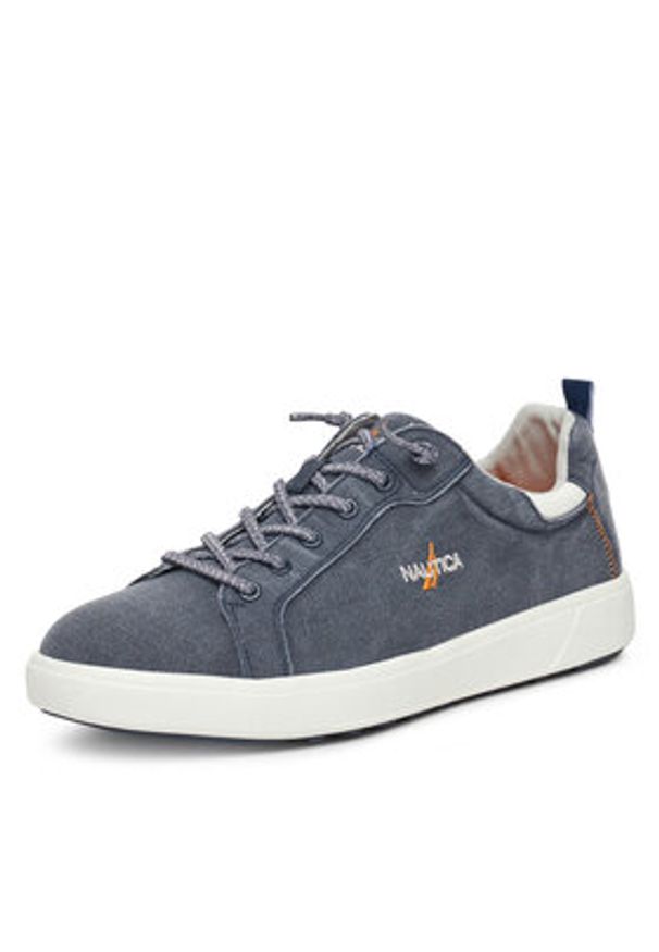 Nautica Trampki 24SC079 Granatowy. Kolor: niebieski. Materiał: materiał