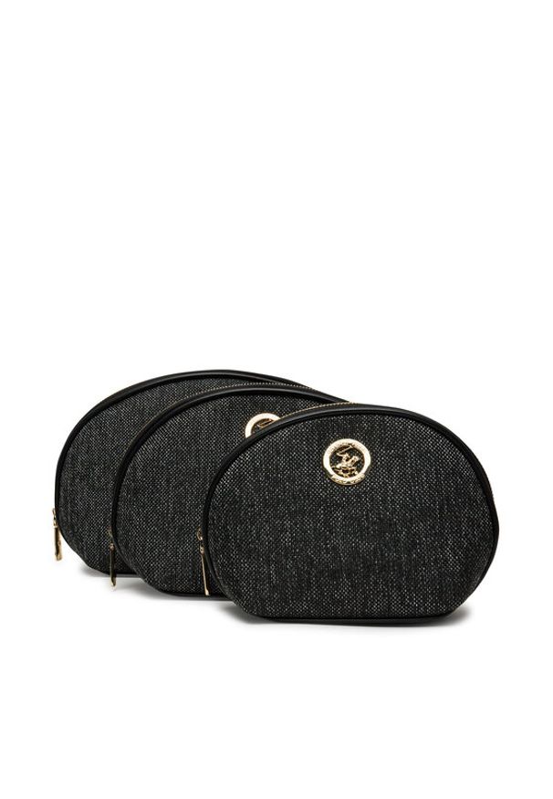 Beverly Hills Polo Club Zestaw kosmetyczek BHPC-U1-007-SS25 (3-pack) Czarny. Kolor: czarny. Materiał: materiał