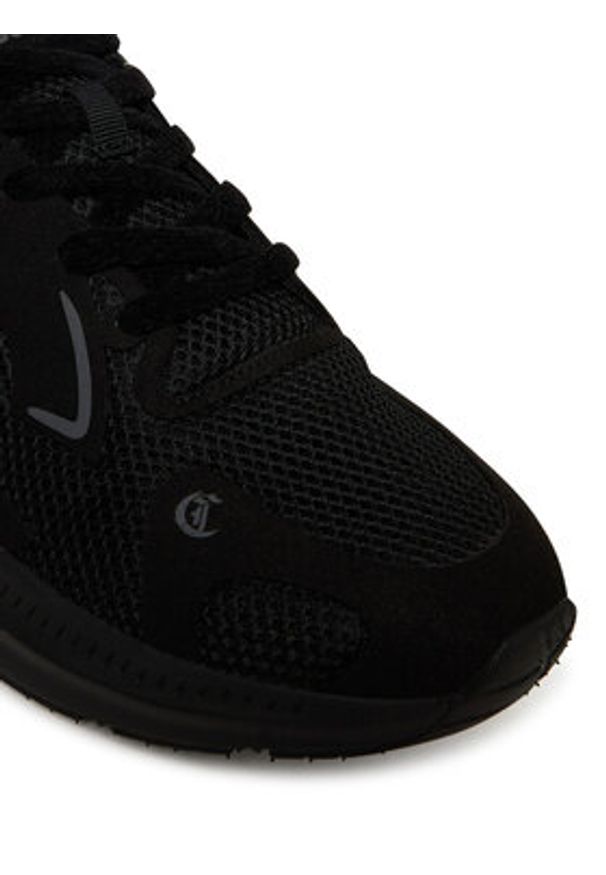 Just Cavalli Sneakersy 79QA3SJC ZSD39 Czarny. Kolor: czarny. Materiał: materiał