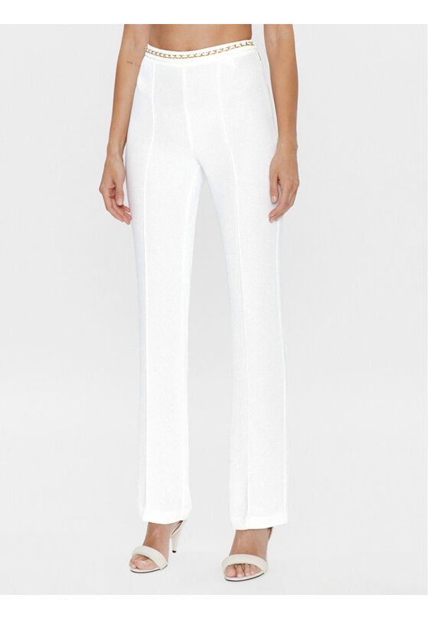 Marciano Guess Spodnie materiałowe Nausica 3GGB08 9630Z Biały Regular Fit. Kolor: biały. Materiał: materiał, syntetyk
