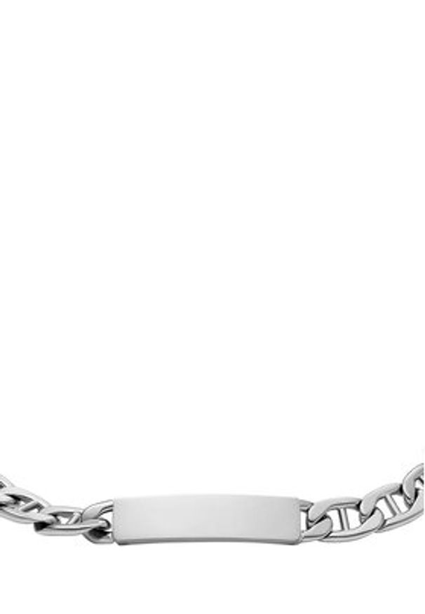Fossil Bransoletka JF04823040 Srebrny. Materiał: metalowe. Kolor: srebrny