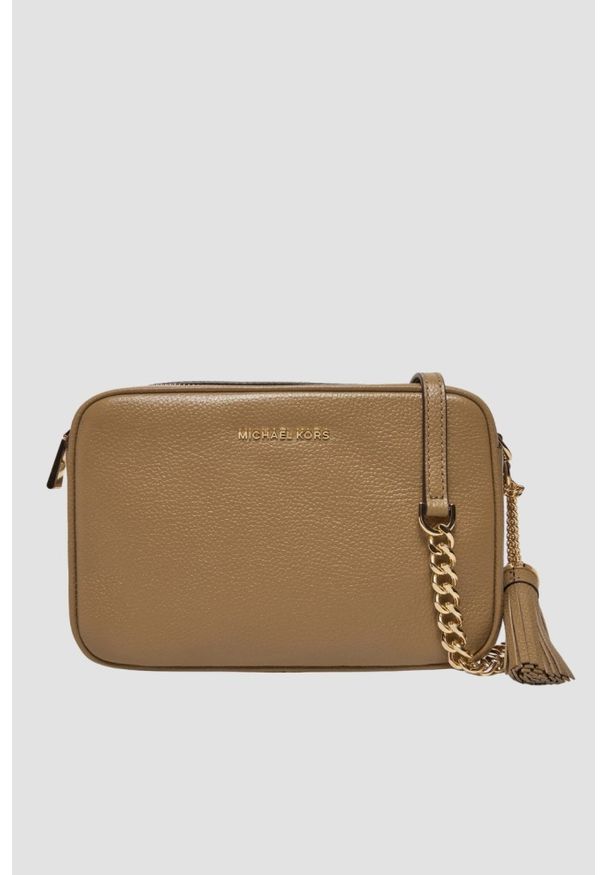 Michael Kors - MICHAEL KORS Brązowa listonoszka skórzana. Kolor: brązowy. Materiał: skórzane. Styl: klasyczny, casual, elegancki