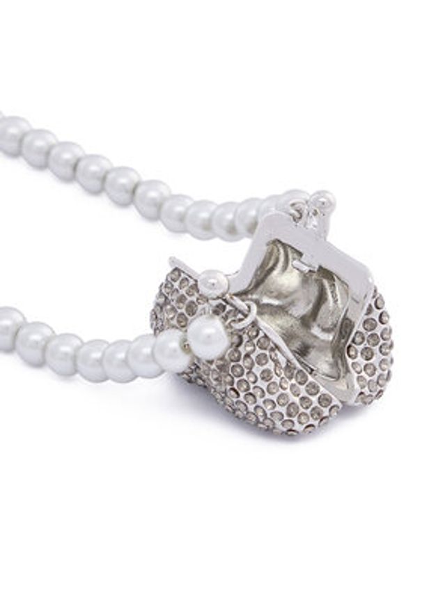 Weekend Max Mara Łańcuszek 2525756015 Szary. Materiał: metalowe. Kolor: szary
