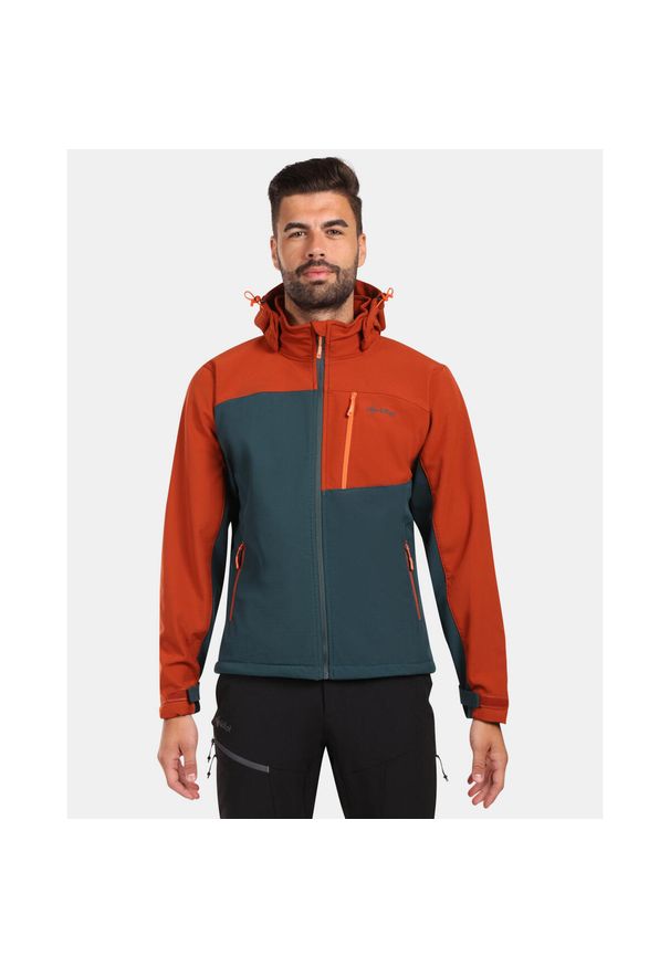 Męska kurtka softshell Kilpi ONTAVIO-M. Kolor: zielony. Materiał: softshell. Sport: turystyka piesza