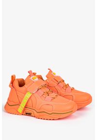Casu - Pomarańczowe buty sportowe sznurowane casu 19/3/21/m. Kolor: pomarańczowy