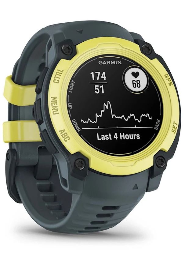 GARMIN - Zegarek sportowy Garmin Instinct E - 40 mm Electric Lime (010-02932-01). Styl: sportowy