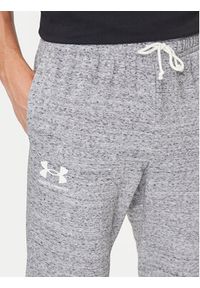Under Armour Spodnie dresowe Ua Rival Terry Jogger 1380843-011 Szary Fitted Fit. Kolor: szary. Materiał: bawełna #6