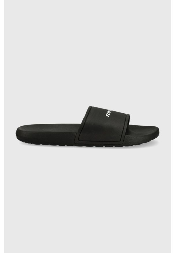 Rip Curl klapki męskie kolor czarny. Kolor: czarny. Materiał: materiał. Obcas: na obcasie. Wysokość obcasa: niski