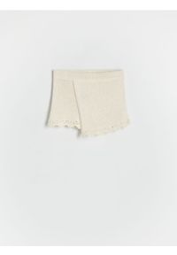 Reserved - Dzianinowe szorty - złamana biel. Materiał: dzianina #1