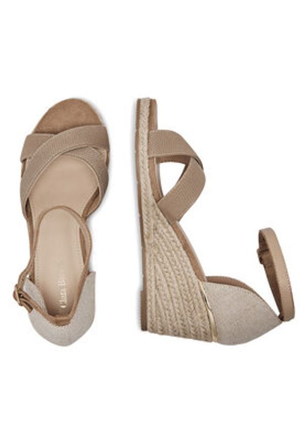 Clara Barson Espadryle WSS20802-03 Beżowy. Kolor: beżowy. Materiał: materiał