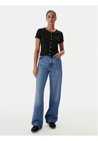Tommy Jeans Bluzka DW0DW20377 Czarny Slim Fit. Kolor: czarny. Materiał: bawełna #3
