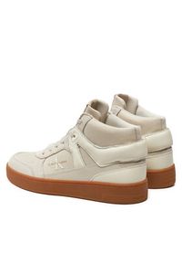 Calvin Klein Jeans Sneakersy Basket Cup Mid Laceup Lth Ml Mtr YM0YM00995 Écru. Materiał: materiał #6