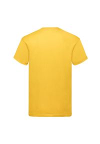 FRUIT OF THE LOOM - Oryginalna Koszulka Męska. Kolor: żółty, pomarańczowy, wielokolorowy. Sport: turystyka piesza