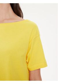Sisley T-Shirt 3096L400N Żółty Relaxed Fit. Kolor: żółty. Materiał: bawełna #5