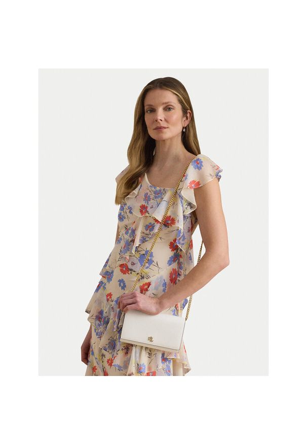 Lauren Ralph Lauren - Torebka LAUREN RALPH LAUREN. Kolor: biały
