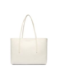 Calvin Klein Torebka Emblem Aop Tote W/ Pouch LV04F3266G Écru. Kolor: kremowy. Materiał: skórzane #5