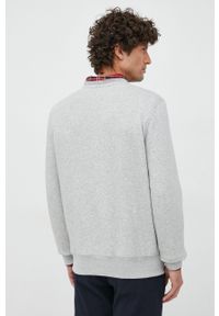 Polo Ralph Lauren bluza męska kolor szary z nadrukiem. Typ kołnierza: polo. Kolor: szary. Wzór: nadruk #2