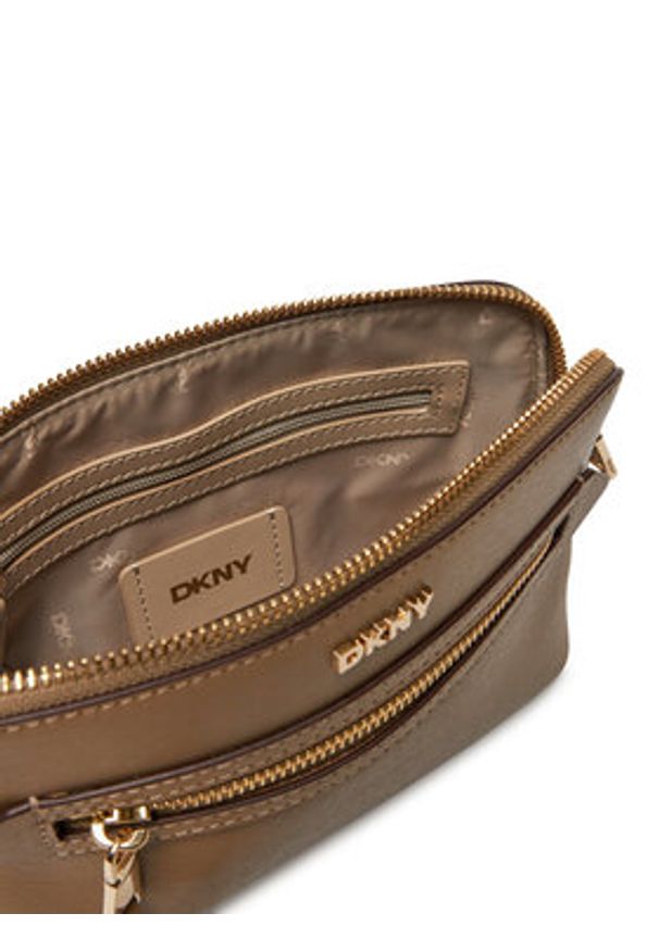 DKNY Torebka R42EKE17 Brązowy. Kolor: brązowy. Materiał: skórzane