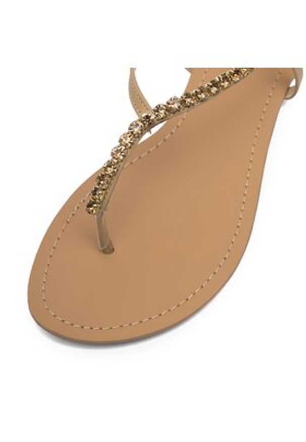 DeeZee Sandały KL-F103-58 Beżowy. Kolor: beżowy. Materiał: skóra