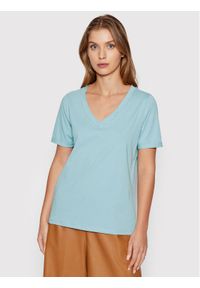 Pieces T-Shirt Ria 17120455 Niebieski Regular Fit. Kolor: niebieski. Materiał: bawełna #1