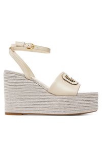 Guess Espadryle FLJTAN LEA04 Écru. Materiał: materiał