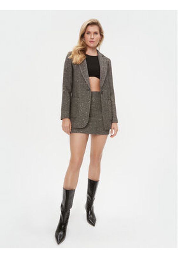 TwinSet - TWINSET Marynarka 232TT2031 Szary Regular Fit. Kolor: szary. Materiał: syntetyk